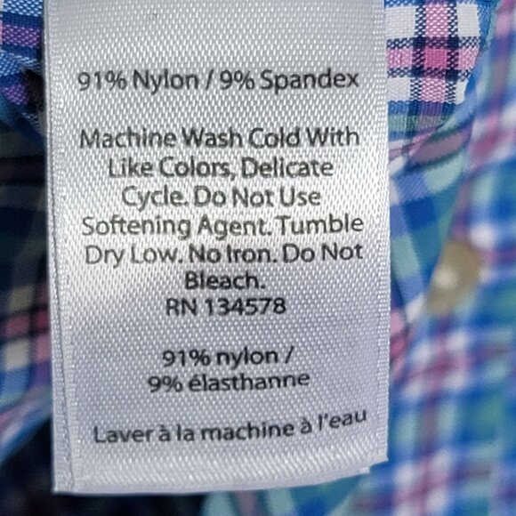 Vineyard Vines Performance Classic Fit Tucker Plaid Shirt. Size XS - Picture 8 of 8